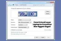 Cara Extend Layar Laptop ke Proyektor