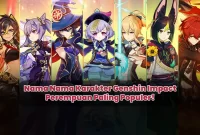 Nama Nama Karakter Genshin Impact Perempuan