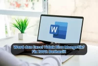 Word dan Excel Tidak Bisa Mengetik
